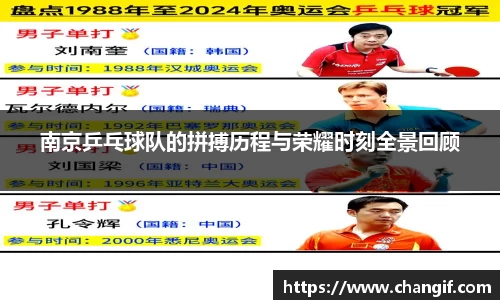 南京乒乓球队的拼搏历程与荣耀时刻全景回顾